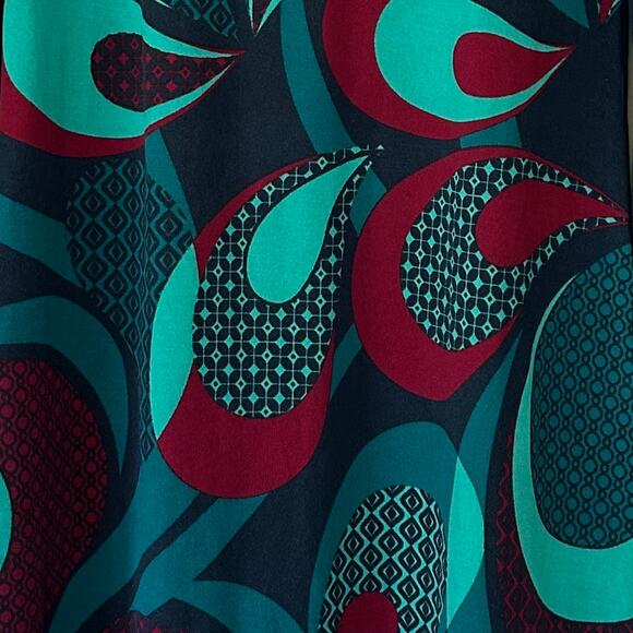 New Coline Artsy Abstract Swirl shift Dress 60s 70s inspired Bohemian hippie L - Picture 6 of 11